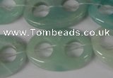 CFG313 15.5 inches 20*30mm carved oval amazonite gemstone beads