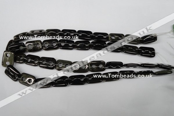 CFG322 15.5 inches 15*20mm carved rectangle golden obsidian beads