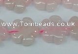 CFG450 15.5 inches 20mm carved flower rose quartz beads