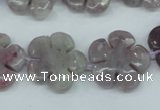 CFG454 15.5 inches 20mm carved flower lilac jasper beads
