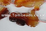 CFG519 15.5 inches 22*35mm carved animal red agate beads