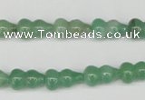 CFG65 15.5 inches 8*13mm carved calabash green aventurine beads