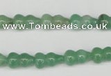 CFG65 15.5 inches 8*13mm carved calabash green aventurine beads