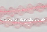 CFG72 15.5 inches 11*11mm carved flower rose quartz gemstone beads