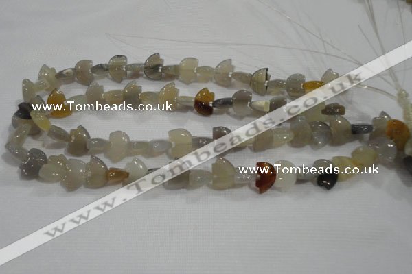 CFG766 15.5 inches 10*15mm carved animal agate gemstone beads