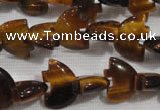 CFG767 15.5 inches 10*15mm carved animal yellow tiger eye beads