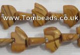 CFG779 15.5 inches 10*15mm carved animal grain stone beads