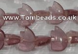 CFG786 15.5 inches 10*15mm carved animal quartz glass beads