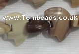 CFG796 12.5 inches 14*18mm carved animal jasper beads