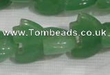 CFG798 12.5 inches 14*18mm carved animal green aventurine beads