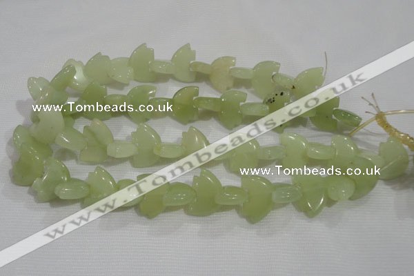 CFG801 12.5 inches 14*18mm carved animal New jade beads