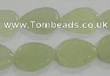 CFG821 12.5 inches 15*20mm carved leaf New jade beads wholesale