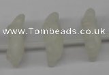 CFG865 Top-drilled 14*20mm carved animal white jade gemstone beads