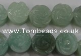 CFG892 15.5 inches 14mm carved flower amazonite gemstone beads