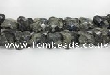 CFG976 15.5 inches 30*33mm carved butterfly grey opal beads