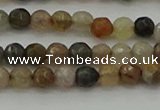 CFJ210 15.5 inches 4mm faceted round fancy jasper beads wholesale