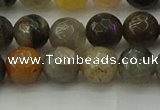 CFJ212 15.5 inches 8mm faceted round fancy jasper beads wholesale