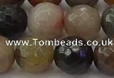 CFJ215 15.5 inches 14mm faceted round fancy jasper beads wholesale