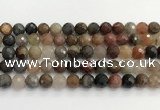 CFJ219 15.5 inches 10mm faceted round fancy jasper beads