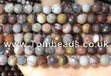 CFJ252 15.5 inches 8mm faceted round fantasy jasper beads wholesale