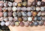 CFJ253 15.5 inches 10mm faceted round fantasy jasper beads wholesale