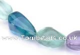 CFL09 AA grade 12*16mm irregular natural fluorite bead Wholesale