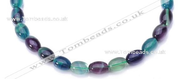 CFL10 16 inch 12*16mm egg-shaped AA grade natural fluorite beads