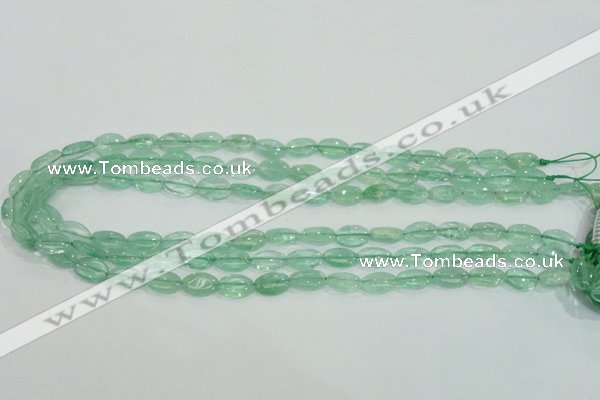 CFL101 15.5 inches 8*12mm oval natural green fluorite gemstone beads