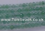 CFL110 15.5 inches 4*6mm faceted rondelle green fluorite beads