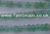 CFL111 15.5 inches 5*8mm faceted rondelle green fluorite beads