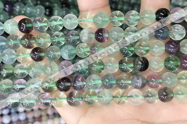 CFL1152 15.5 inches 8mm round fluorite gemstone beads