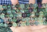 CFL1153 15.5 inches 10mm round fluorite gemstone beads