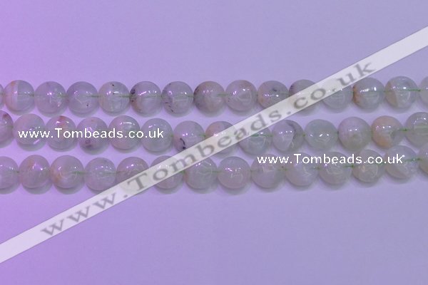 CFL1209 15.5 inches 12mm flat round green fluorite gemstone beads