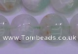 CFL1211 15.5 inches 16mm flat round green fluorite gemstone beads