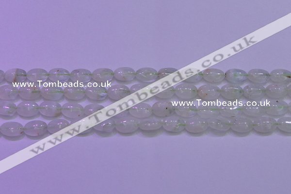 CFL1216 15.5 inches 8*12mm oval green fluorite gemstone beads