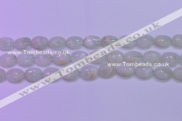 CFL1218 15.5 inches 12*16mm oval green fluorite gemstone beads