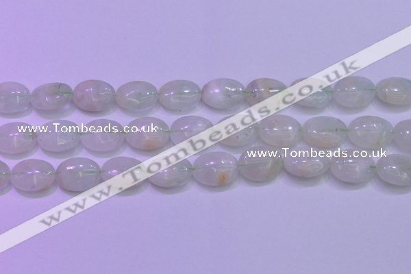 CFL1219 15.5 inches 13*18mm oval green fluorite gemstone beads