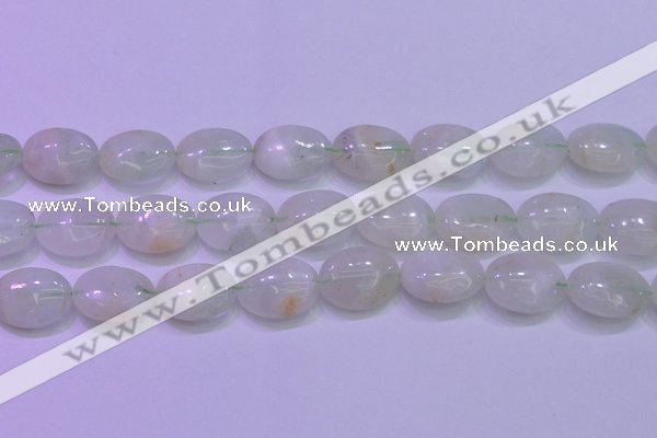 CFL1220 15.5 inches 15*20mm oval green fluorite gemstone beads