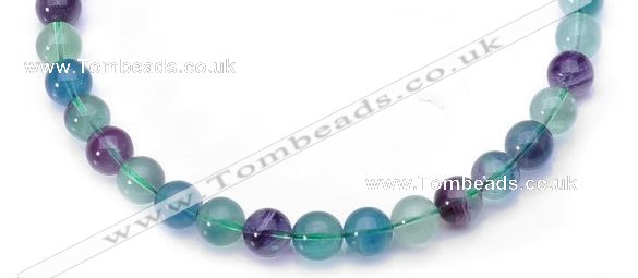 CFL13 16 inch A- grade 8mm round natural fluorite bead Wholesale