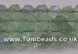 CFL1401 15.5 inches 6mm faceted nuggets green fluorite beads