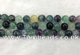 CFL1455 15.5 inches 14mm round fluorite beads wholesale