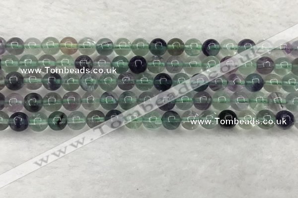 CFL1461 15.5 inches 6mm round A grade fluorite gemstone beads