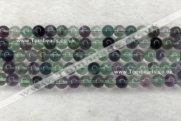 CFL1462 15.5 inches 8mm round A grade fluorite gemstone beads