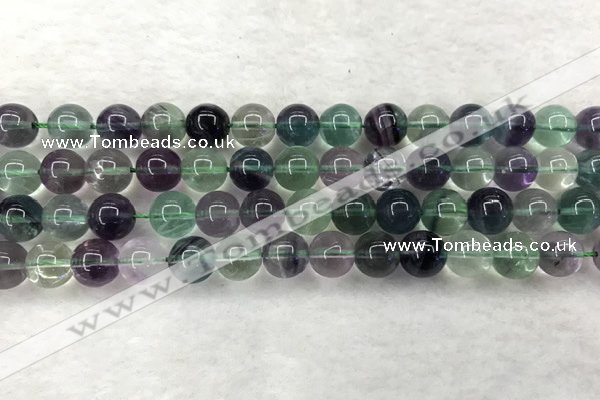 CFL1463 15.5 inches 10mm round A grade fluorite gemstone beads