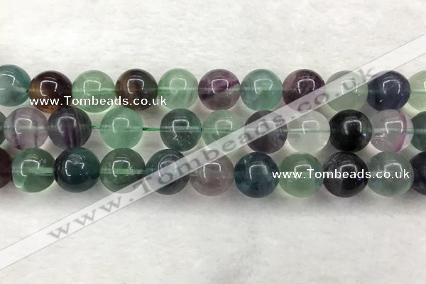 CFL1466 15.5 inches 16mm round A grade fluorite gemstone beads