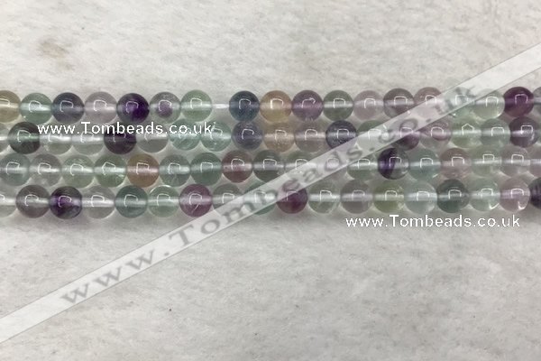 CFL1471 15.5 inches 6mm round AA grade fluorite gemstone beads