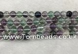 CFL1474 15.5 inches 12mm round AA grade fluorite gemstone beads