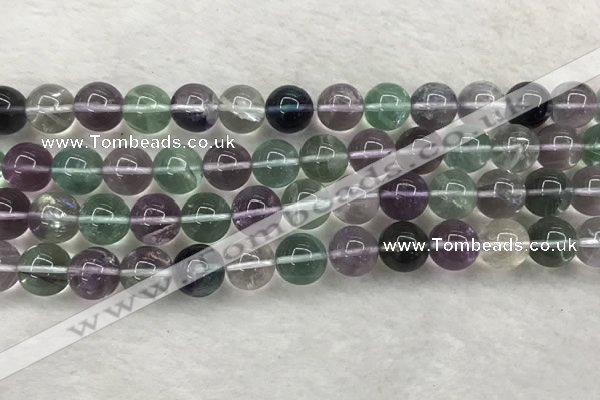 CFL1474 15.5 inches 12mm round AA grade fluorite gemstone beads