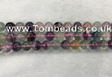 CFL1483 15.5 inches 10mm round rainbow fluorite gemstone beads