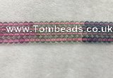 CFL1489 15.5 inches 6mm round rainbow fluorite gemstone beads